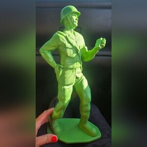 2019 Green Military Figurine 14"